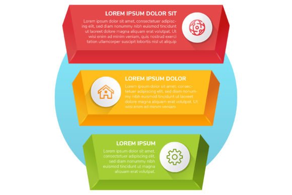 3d Infographic Rectangle