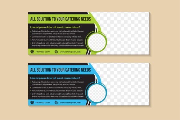 All Solutions Catering Horizontal Banner: Graphics & Graphic Templates