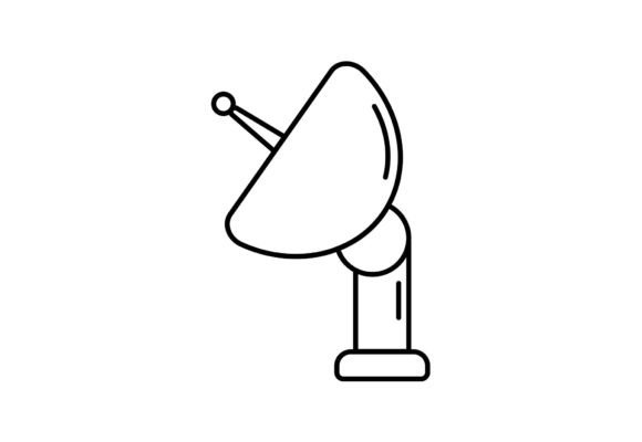 Antenna Outline Vector Graphic