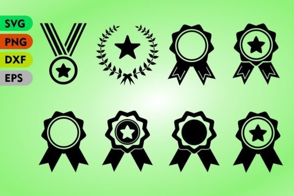 Awards Badge Set: Graphics for Crafts & Creative Brands
