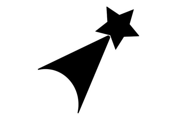 Comet Icon Vector Graphic: Minimalist Icons & Graphics for Digital Sellers