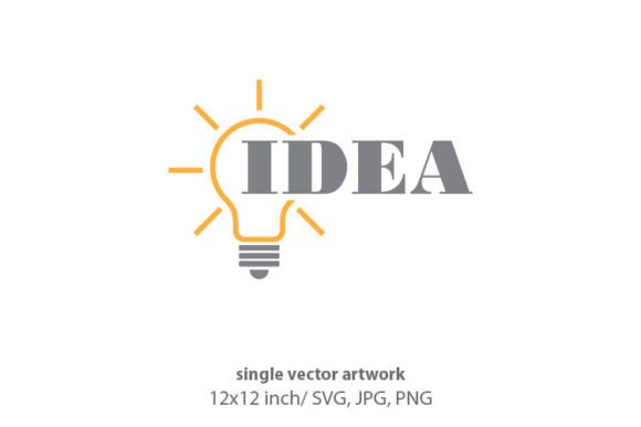 Light Bulb Idea: Graphics and Icons for Creative Design