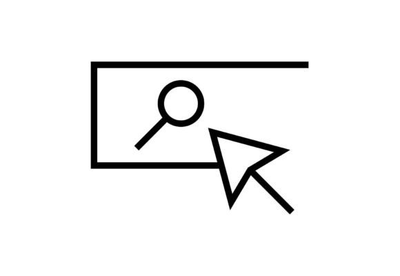 Modern Search Clipart PNG: Minimalist Icons & Graphics for Handmade Brands