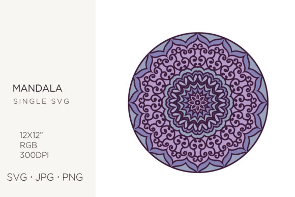 Ornate Mandala SVG Graphics & Icons