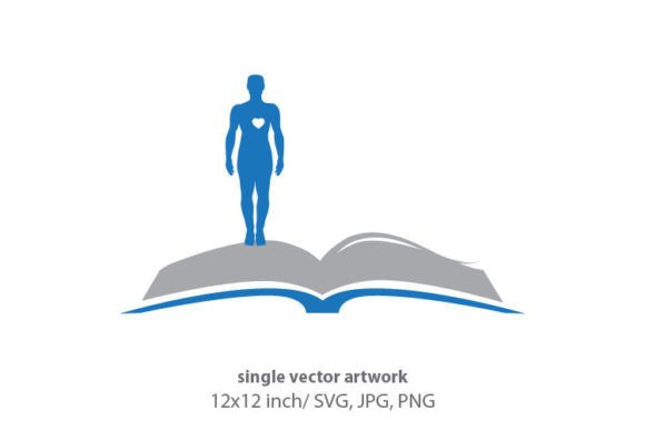 Person with Book Graphics and Icons