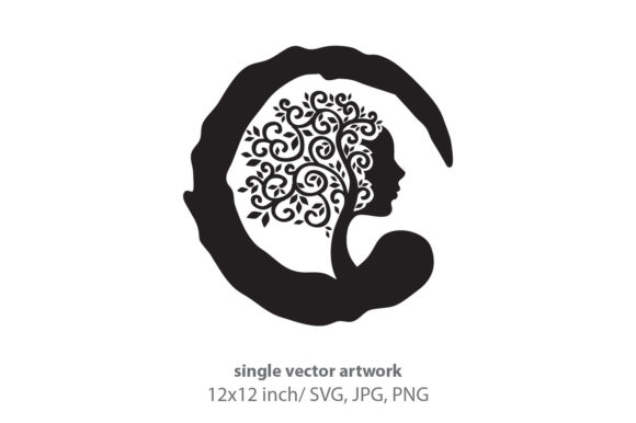 Silhouette of a Female Tree: Graphics & Icons for Meaningful Branding