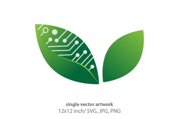 Technology, Leaf Mother Board Graphics & Icons
