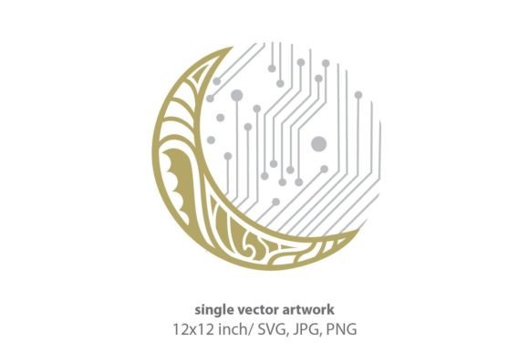 Technology, Moon Mother Board Graphics & Icons